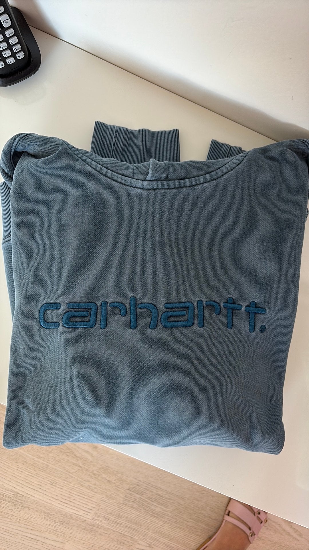 Trui met kap Carhartt maat M, Ophalen of Verzenden, Gedragen, Maat 48/50 (M), Blauw