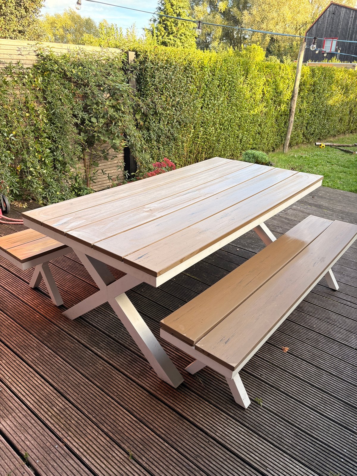 Tuintafel set, Ophalen, Gebruikt