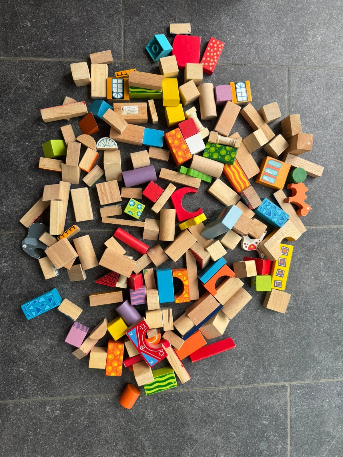 GRATIS Speelgoed - houten blokken, Enlèvement, Comme neuf