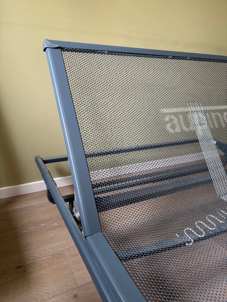 Auping bed spiraalbodem 140x200, Huis en Inrichting, Ophalen, Verstelbaar, Blauw, 140 cm