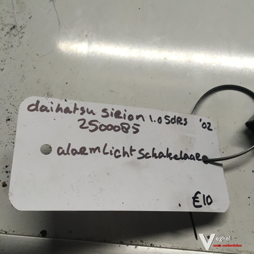 Daihatsu Sirion 1.0 5drs 2002 wagennr 2500085 Alarmlichtscha, -, Utilisé, -, -