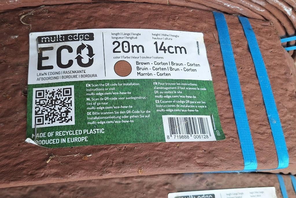 Afboording Multi-Edge ECO 20m x 14cm, Tuin en Terras, Bielzen en Borduren, Ophalen, Nieuw, 200 cm of meer, Minder dan 25 cm
