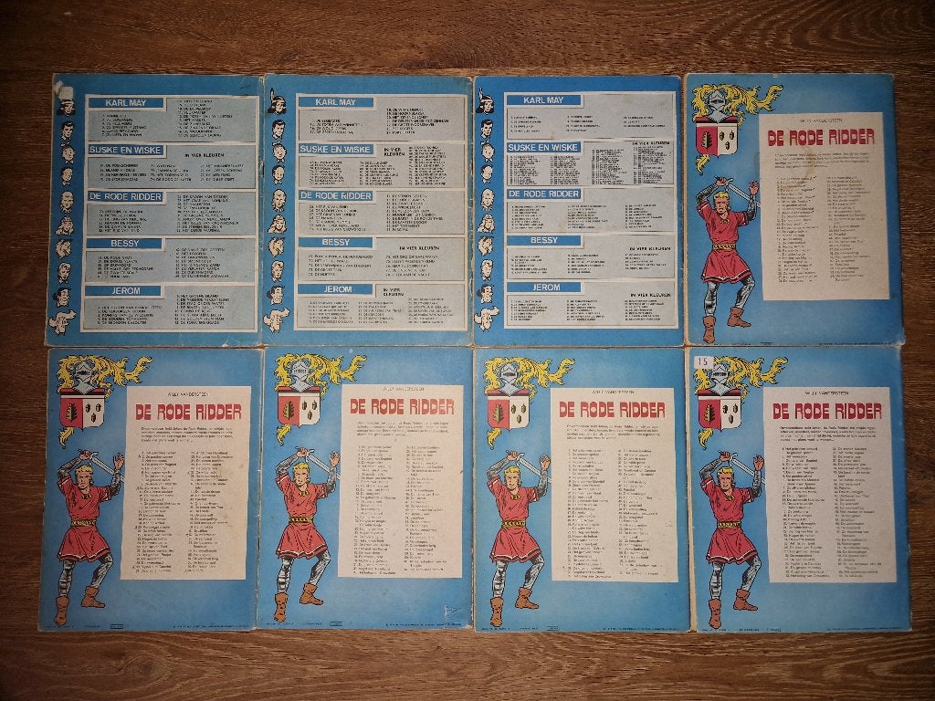 de rode ridder verschillende strips 1ste druk’s, Meerdere stripboeken, Ophalen of Verzenden, Gelezen, Willy Vandersteen