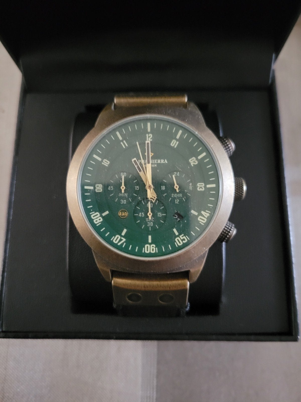 Alpha Sierra Titan, Enlèvement, Comme neuf, Montre-bracelet, Cuir