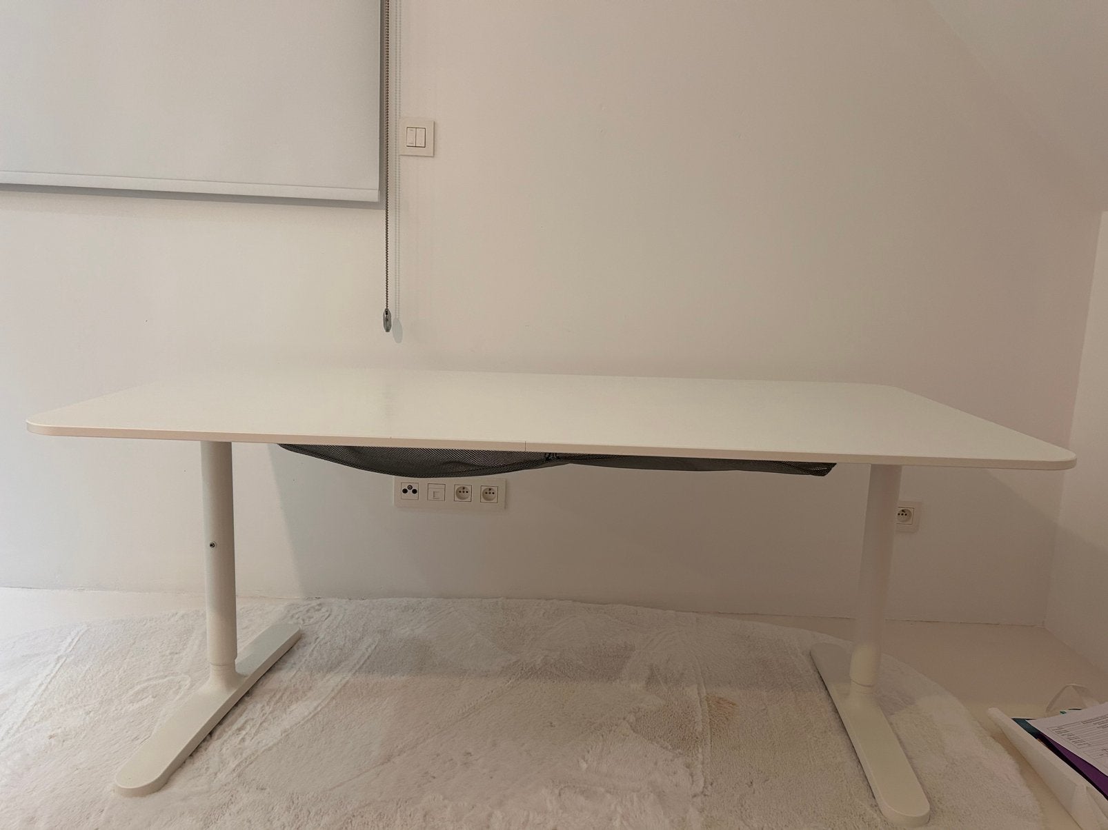 bureau tafel, Ophalen, Gebruikt, Wit