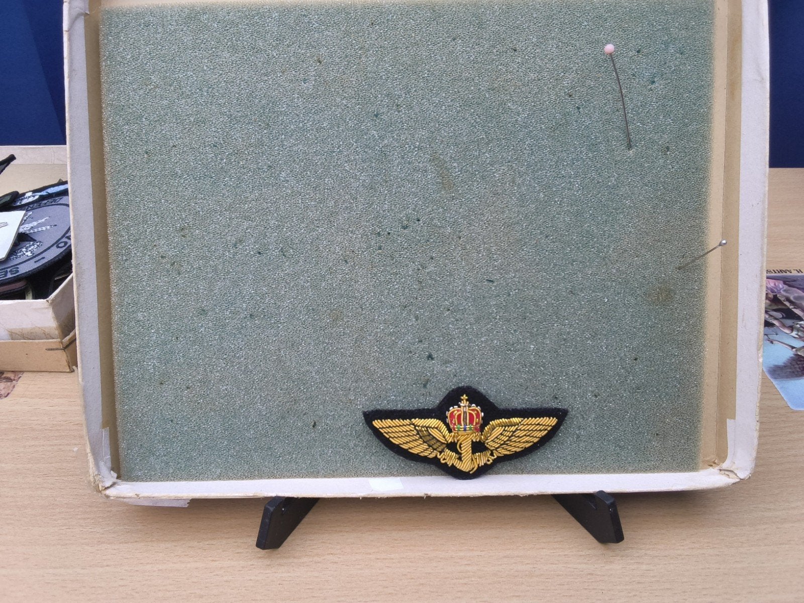 geborduurde wing helikopter piloot Marine, Verzamelen, Militaria | Algemeen, Ophalen of Verzenden, Marine