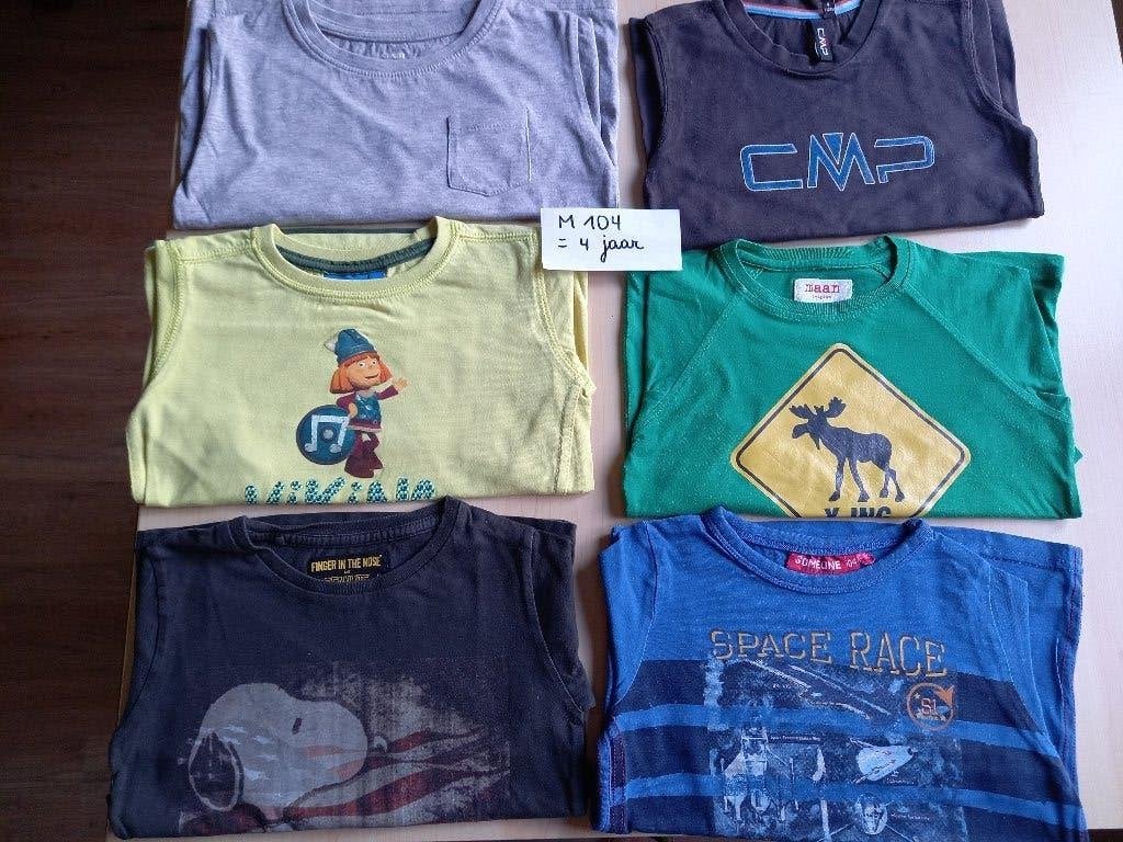 Nieuwstaat, pakket jongenskledij longsleeves maat 104 jongen, Ophalen of Verzenden, Zo goed als nieuw, Shirt of Longsleeve, JBC.