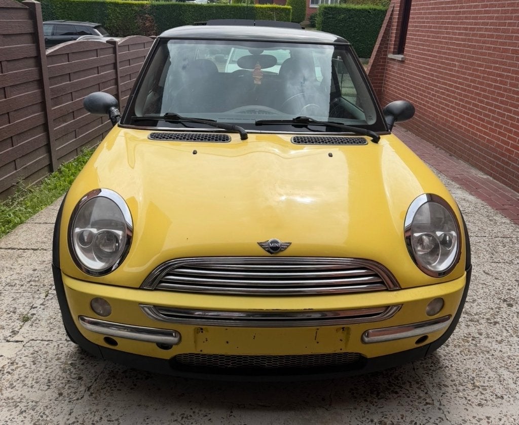 Mini cooper one - benzine 1.5 - Schuifdak!, Auto's, Mini, Stof, Zwart, Handgeschakeld, Particulier
