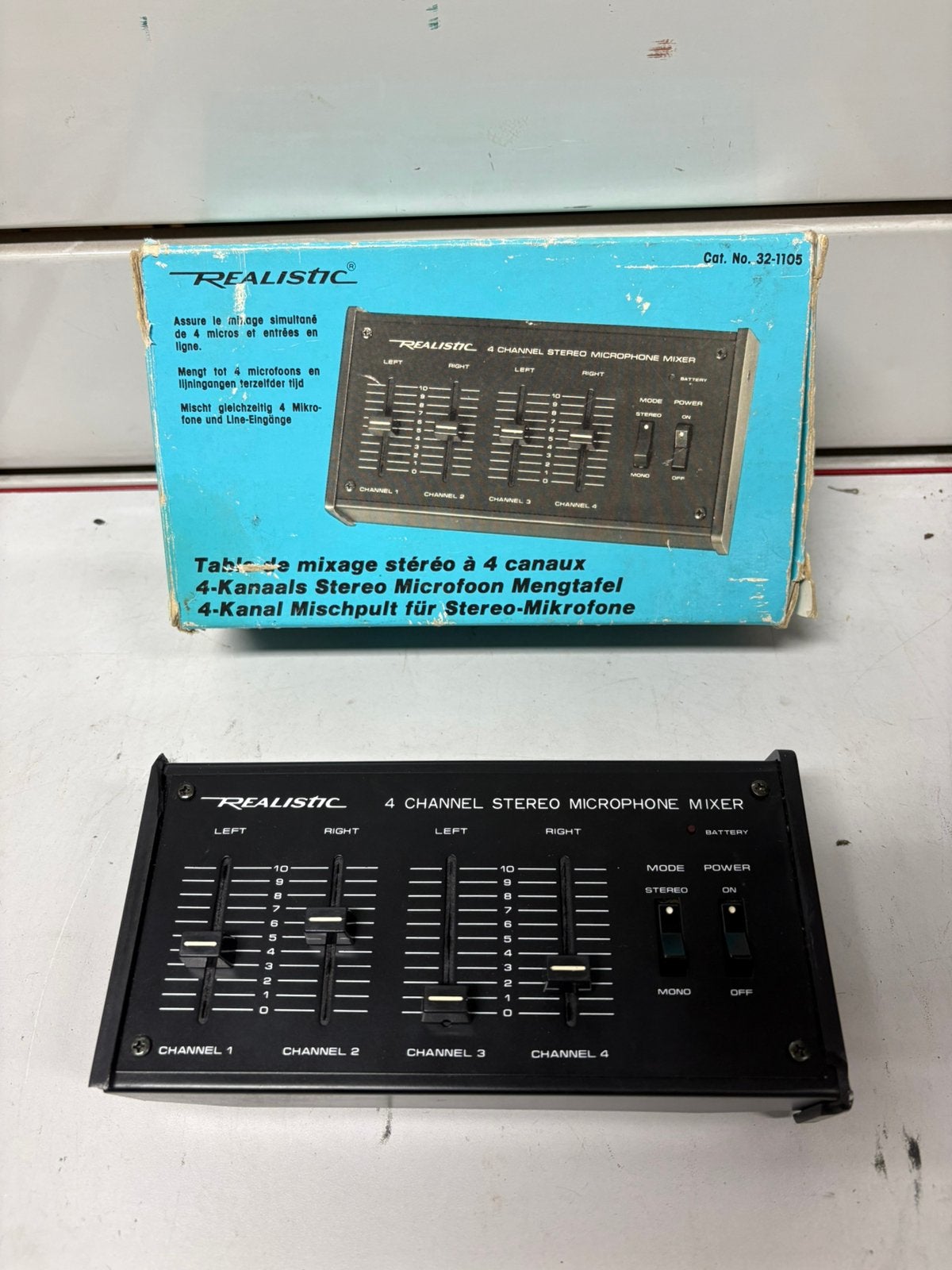 Realistische 4-kanaals vintage mixer (32-1105), Ophalen of Verzenden, Zo goed als nieuw