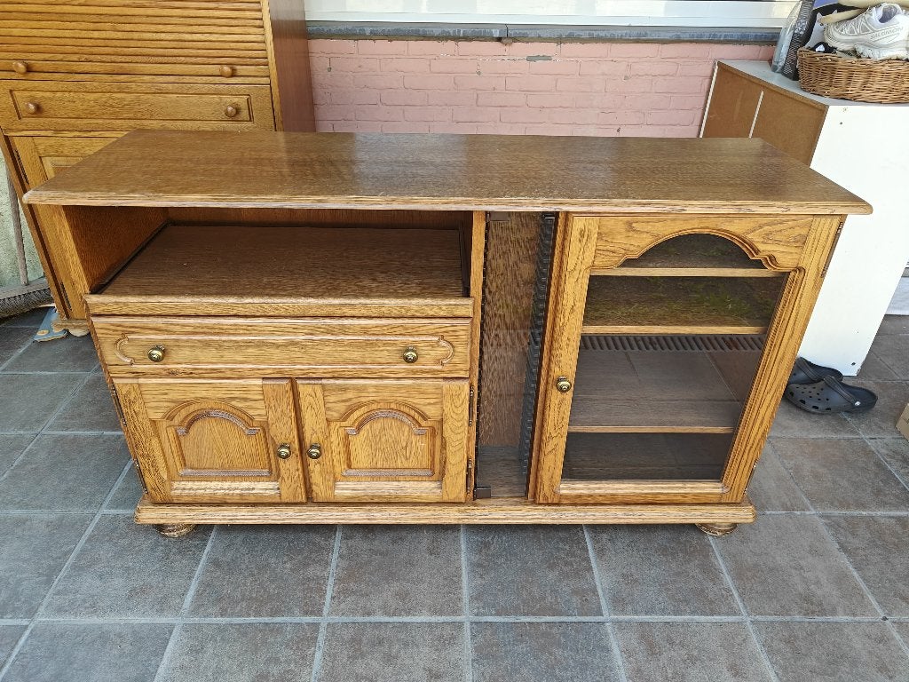 Beau meuble TV en bois de campagne, Antiquités & Art, Enlèvement