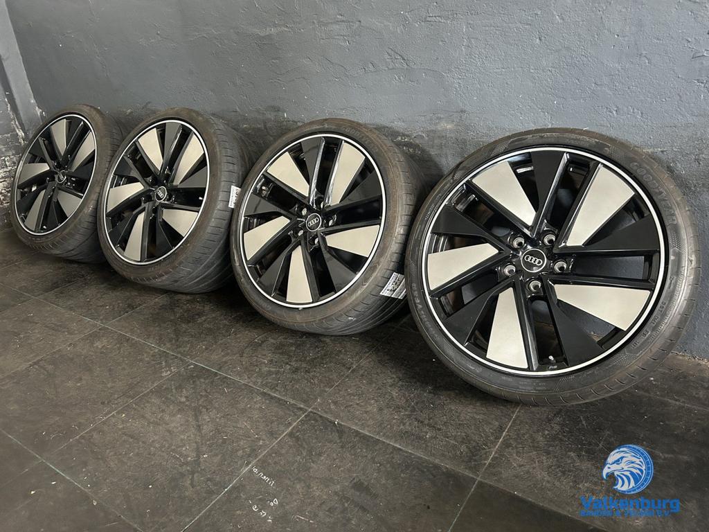 7mm! Originele Audi E-Tron GT RS FW 21 inch zwarte velgen br, Pneus et Jantes, Pneus été, -, 21 pouces
