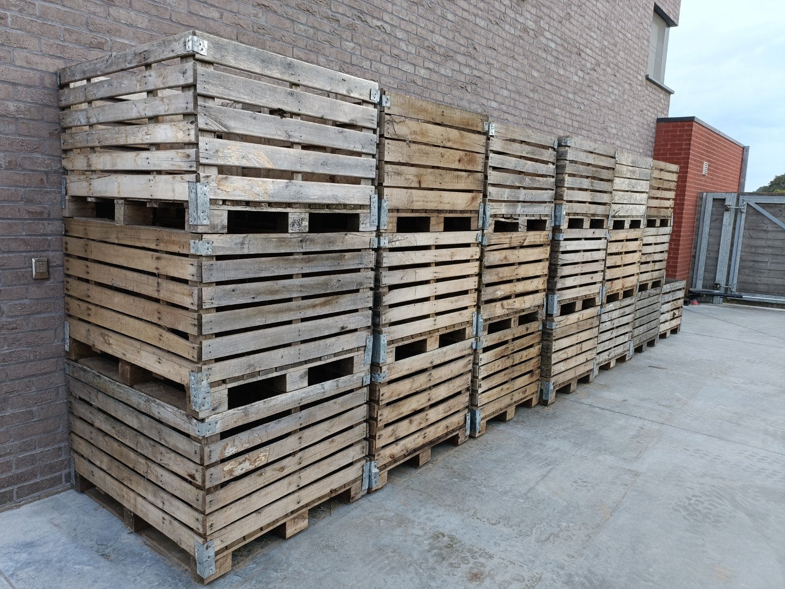 houten stapel kist bak box, Doe-het-zelf en Bouw, Ophalen, Gebruikt, 100 cm of meer, 60 cm of meer