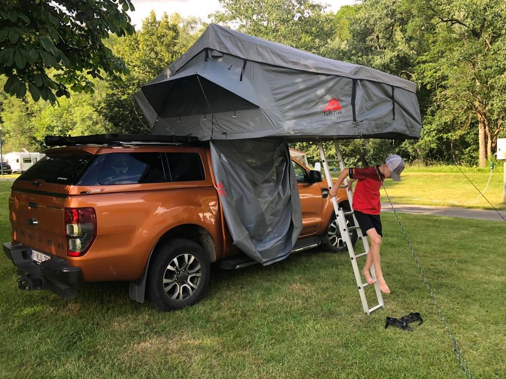 Tuff trek daktent met ondertent, Caravans en Kamperen, Ophalen, Gebruikt, Tot en met 2