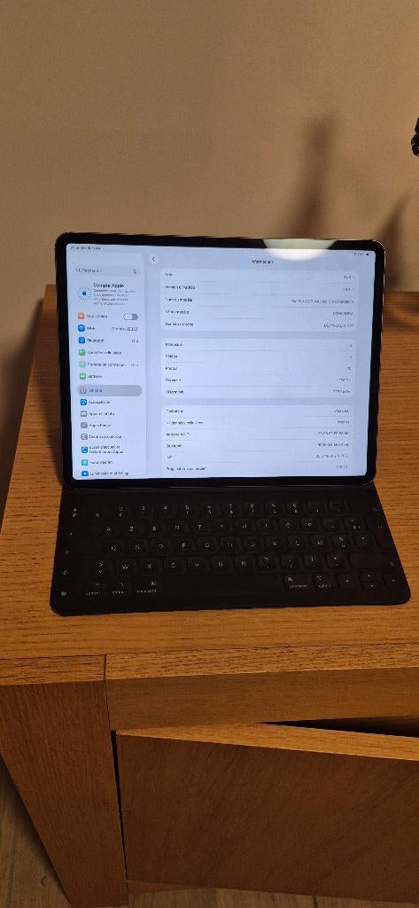 Ipad 12.9 3 gen cellulaire avec clavier, 13 pouces ou plus, Comme neuf, Enlèvement, Apple iPad Pro