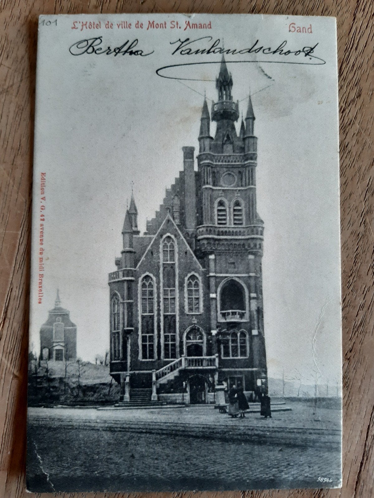 GENT sint AMANDSBERG STADHUIS maison communale!, Ophalen of Verzenden