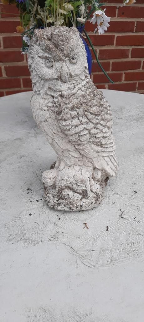 Beeldje uil, Tuin en Terras, Ophalen, Beton