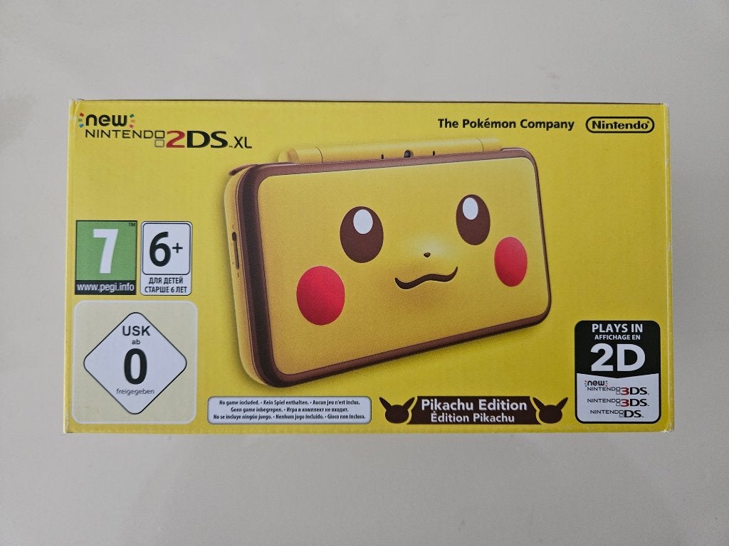 New Nintendo 2DS XL Pikachu Edition, Games en Spelcomputers, Spelcomputers | Nintendo 2DS en 3DS, Zo goed als nieuw, 2DS XL, Geel