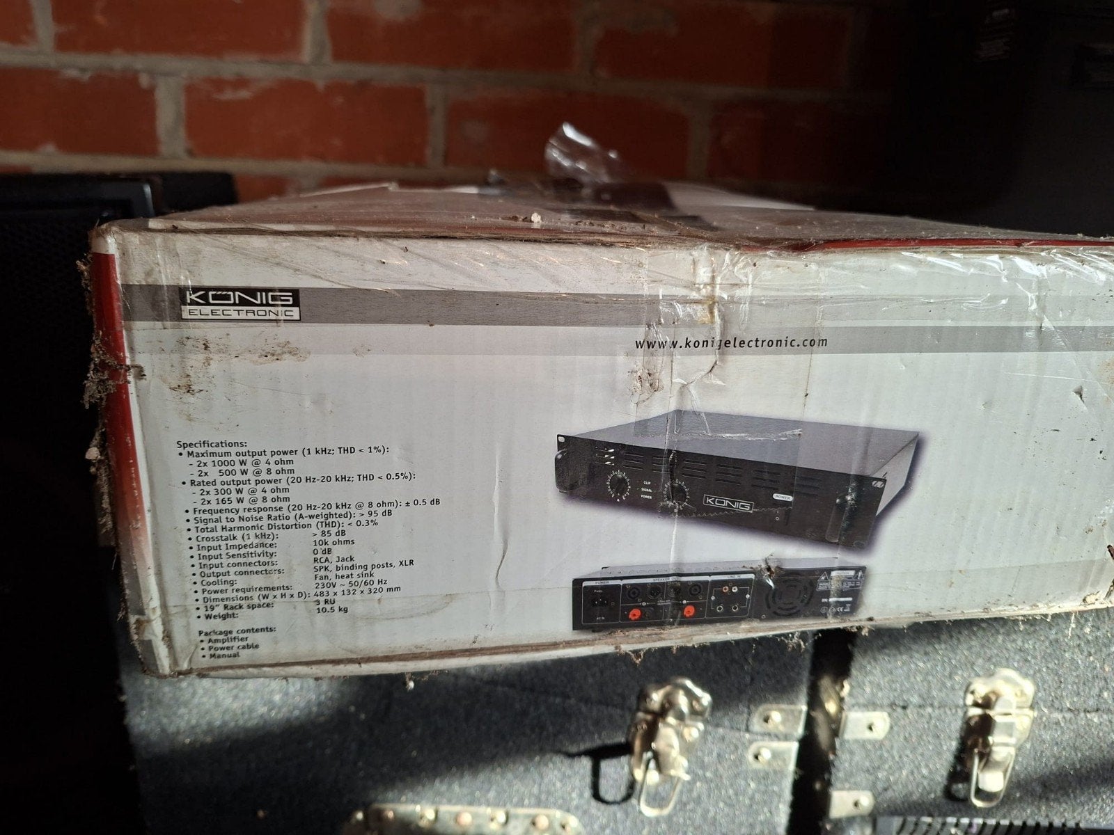 König PA Power Amplifier 2x1000W - Nieuw in doos, Ophalen of Verzenden, Nieuw, 1000 watt of meer