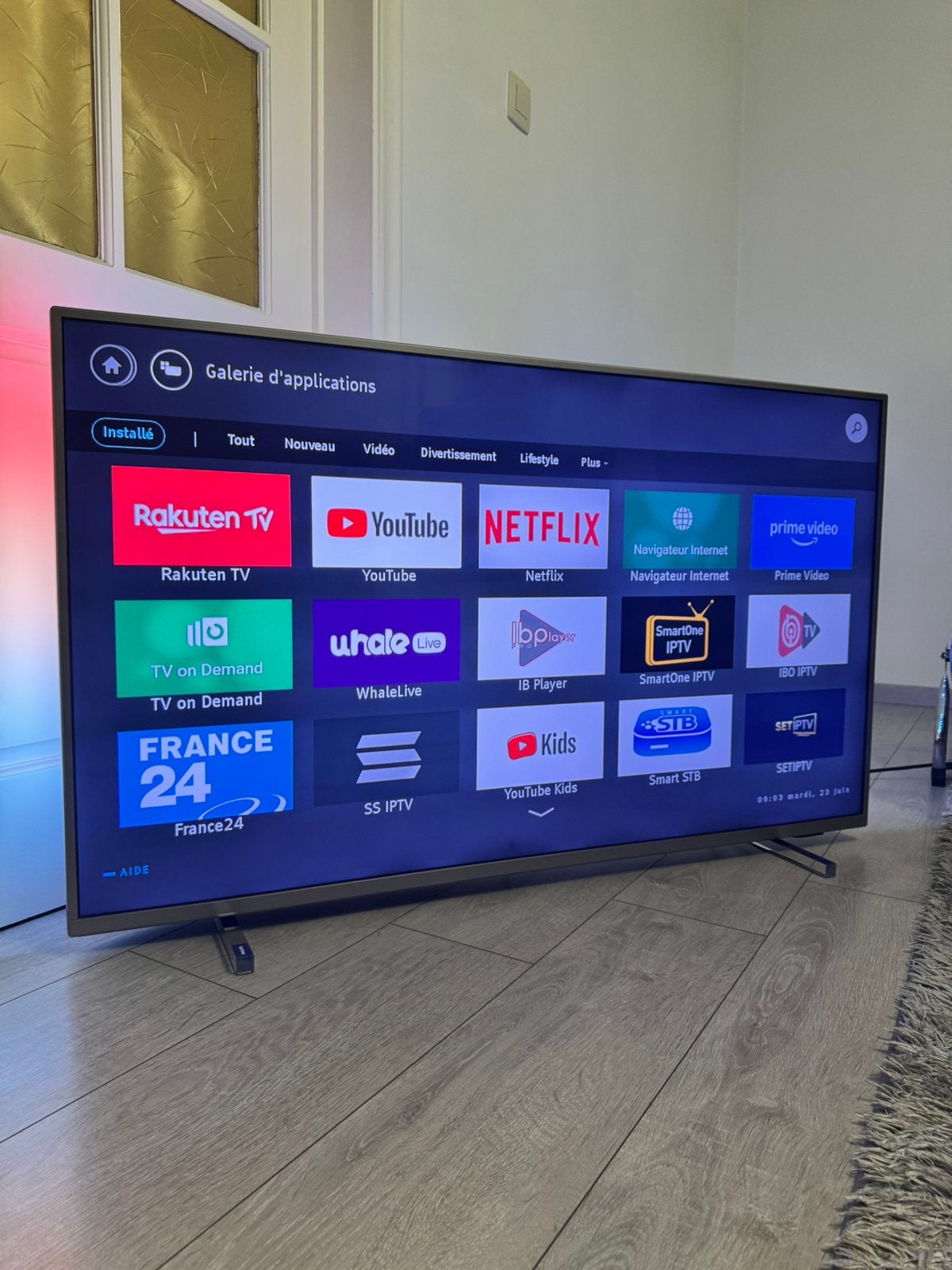 Philips smart tv 50 inch 127 cm 4k ambilight, Philips, LED, Comme neuf, Enlèvement