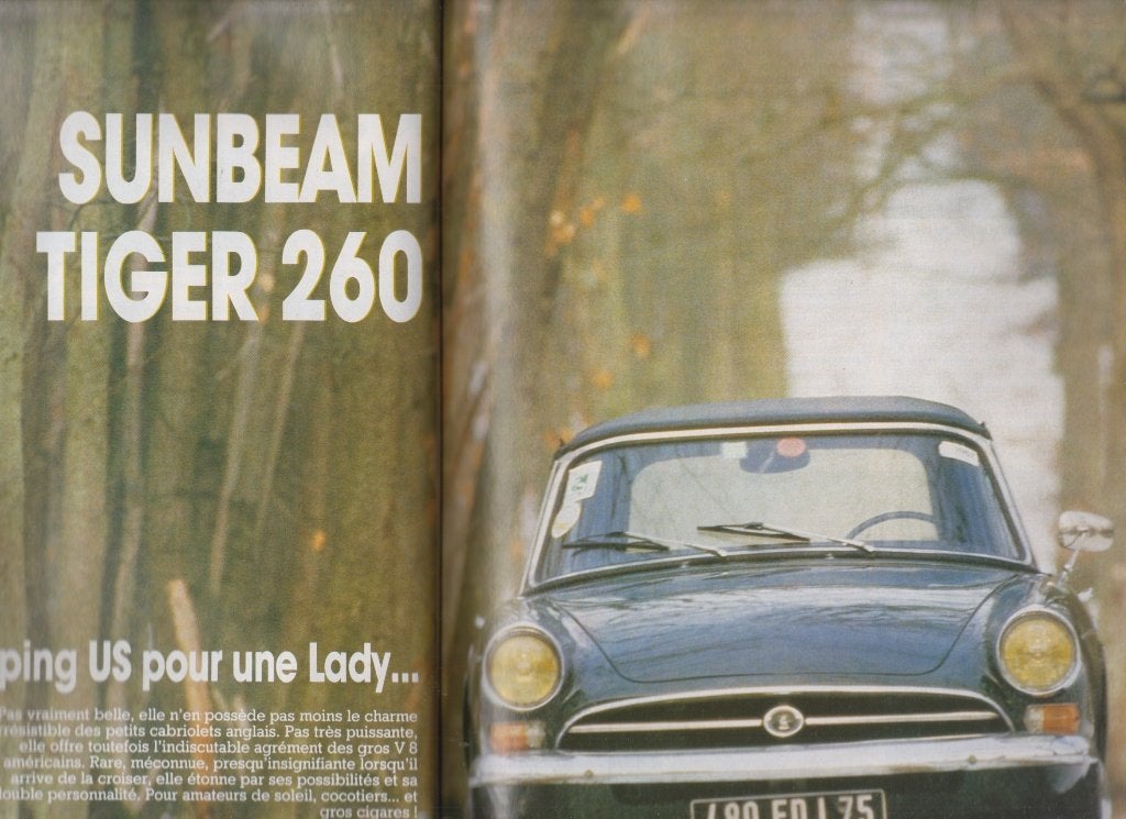 Sunbeam Tiger 260 voiture de collection, Livres, Autos | Livres, Envoi, Utilisé