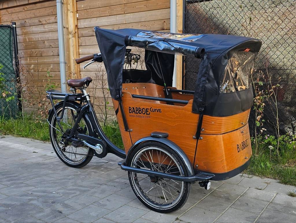 Elektrische bakfiets BABBOE Curve frame gekeurd, Enlèvement, Comme neuf, 4 enfants ou plus, Électrique