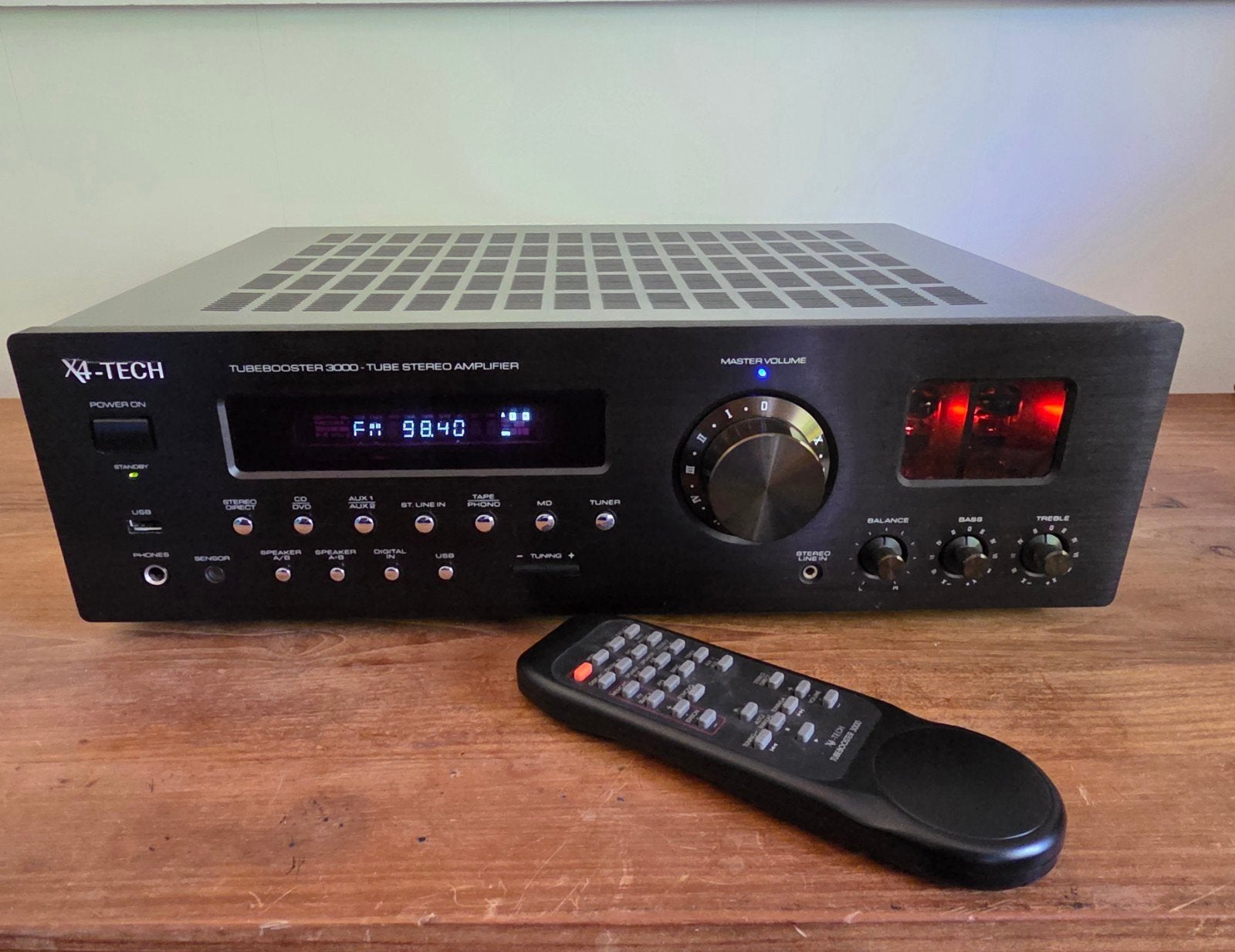 X4-Tech turbobooster 3000 tube stereo amplifier, Audio, Tv en Foto, Versterkers en Ontvangers, Ophalen, Stereo