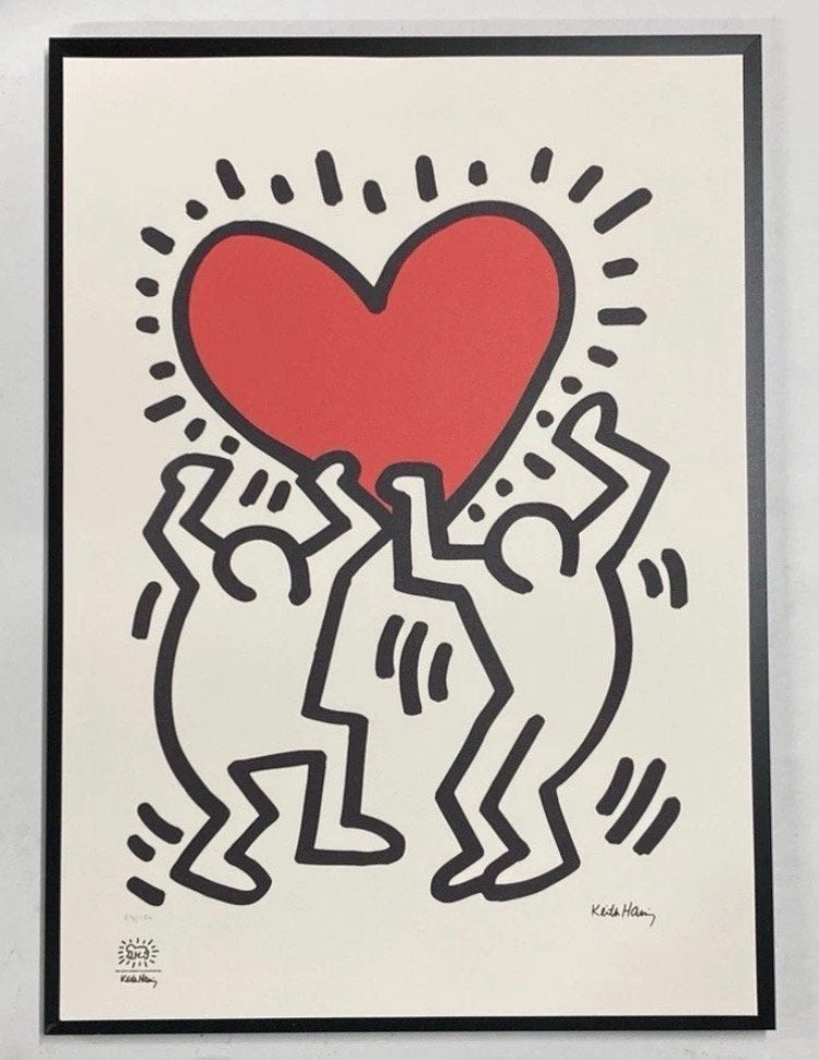 Keith Haring : lithographie 50 par 70 cm, Enlèvement ou Envoi, Lithographie