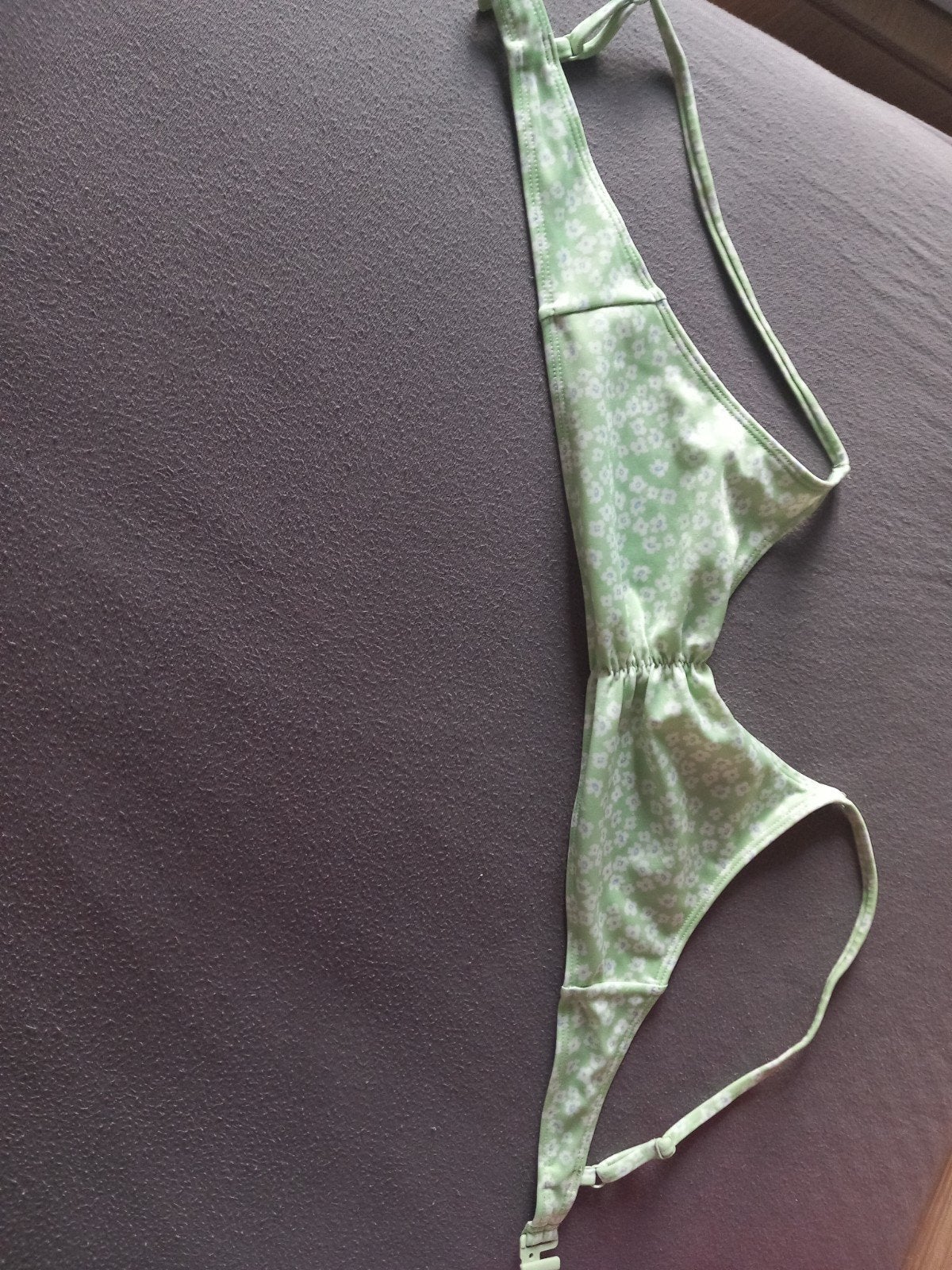 Groene bloemetjes bikini, Kleding | Dames, Badmode en Zwemkleding, Ophalen, Gedragen, Groen, Bikini