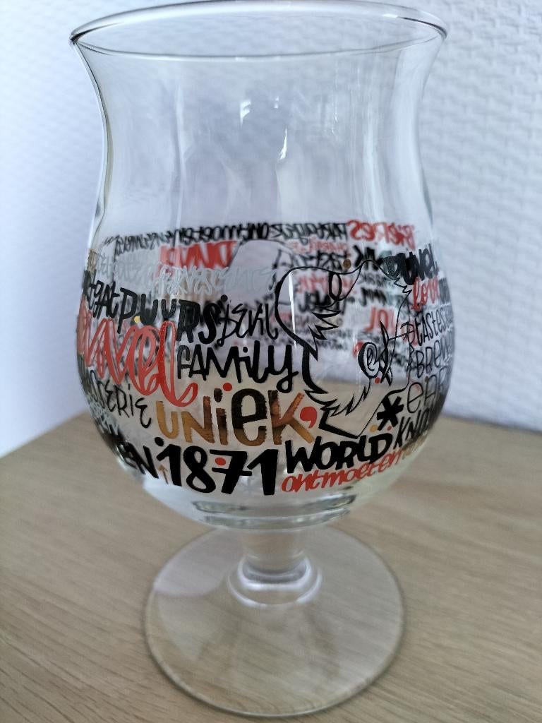 Duvelglas Denis Meyers, Verzamelen, Ophalen of Verzenden, Zo goed als nieuw, Glas of Glazen, Duvel