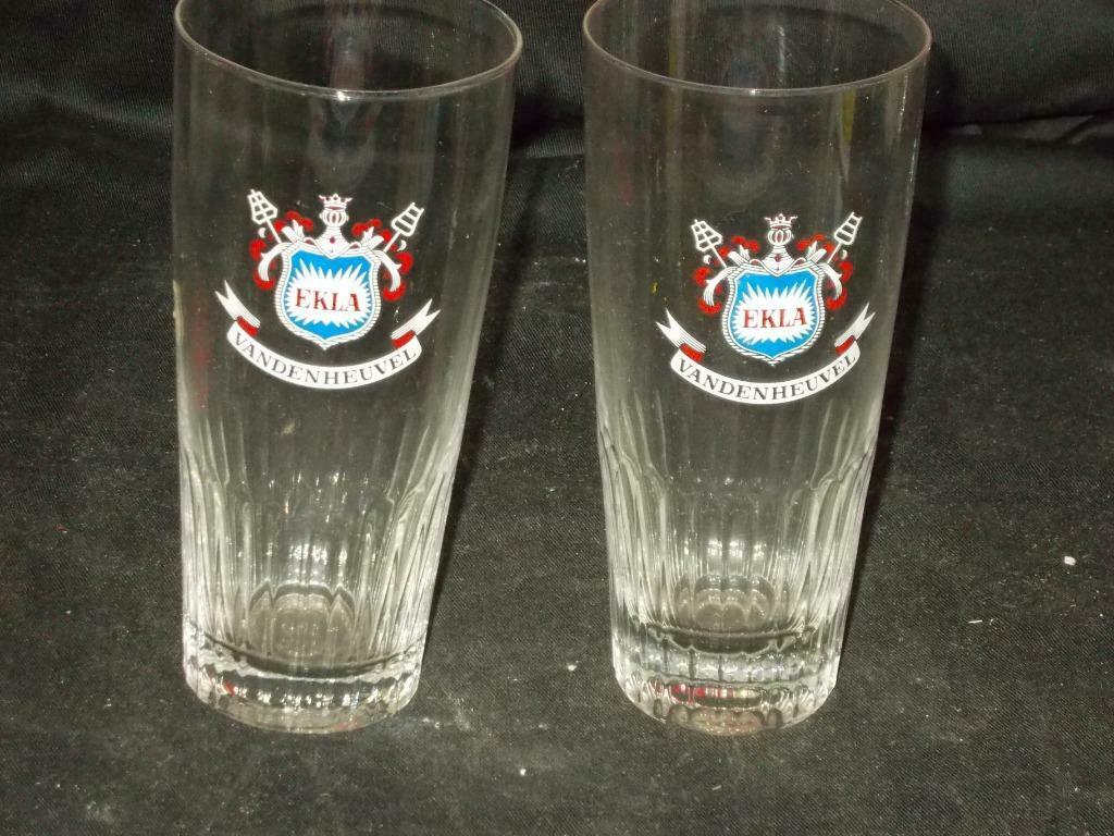 Bierglazen.Ekla.Vandenheuvel.Bruxelles. D 125, Enlèvement ou Envoi, Utilisé, Verre ou Verres, Autres marques