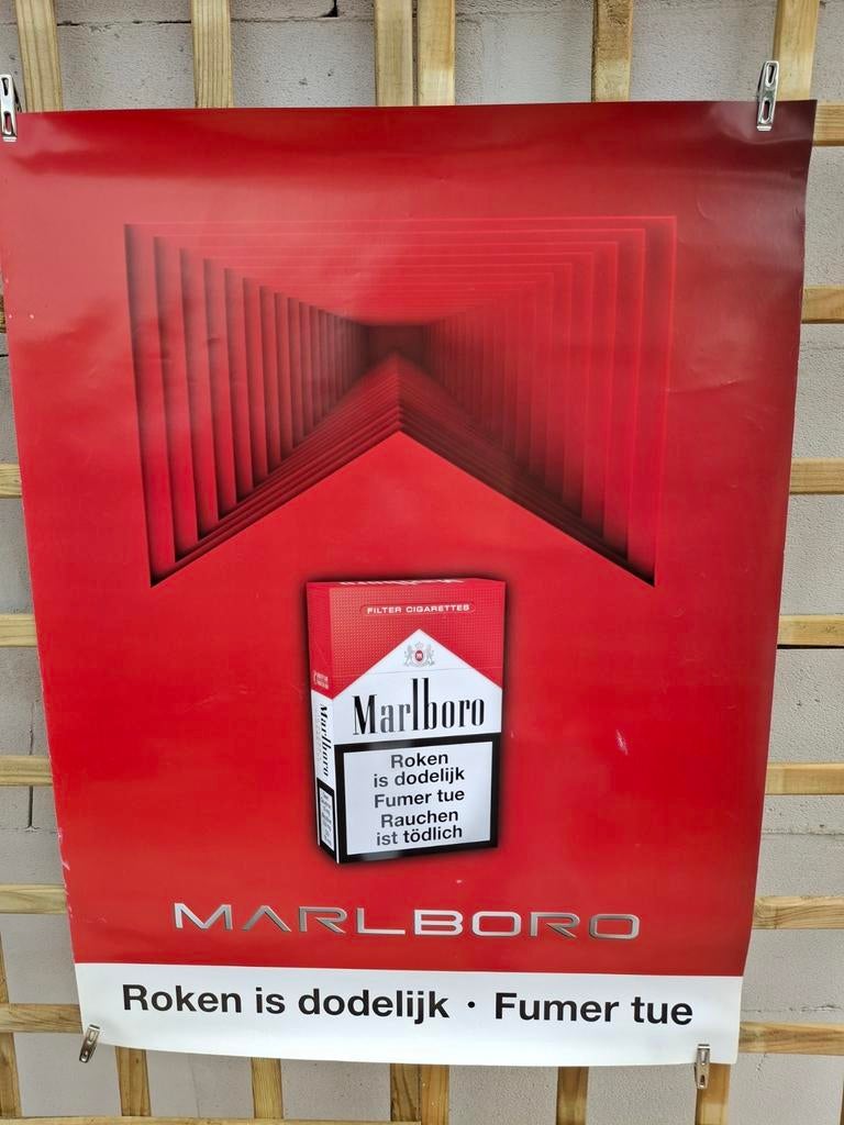 Marlboro poster / affiche, Ophalen of Verzenden, Nieuw