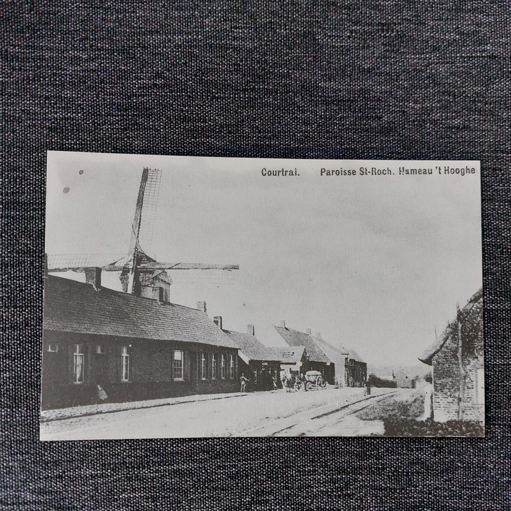Reprokaart Kortrijk: molen op t'Hooghe, Verzamelen, Postkaarten | België, Verzenden