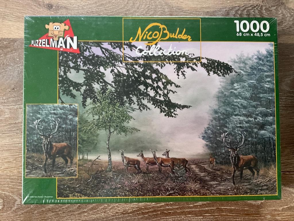 Puzzel herten 1000 stukjes, Ophalen of Verzenden, 500 t/m 1500 stukjes, Nieuw, Legpuzzel