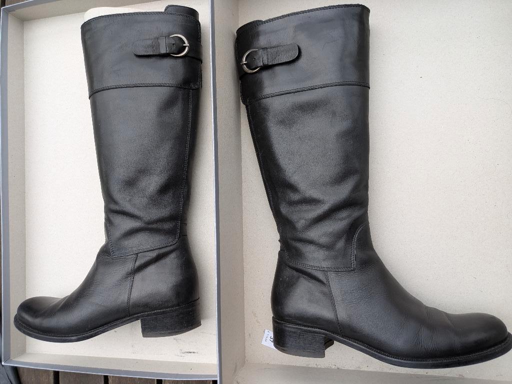 Hoge zwarte dameslaarzen, Kleding | Dames, Schoenen, Progetto Glam, Zwart, Ophalen of Verzenden, Gedragen