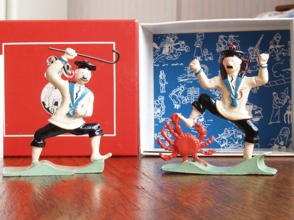 PIXI Dupond et Dupont au Crabe, Enlèvement ou Envoi, Tintin, Utilisé, Statue ou Figurine