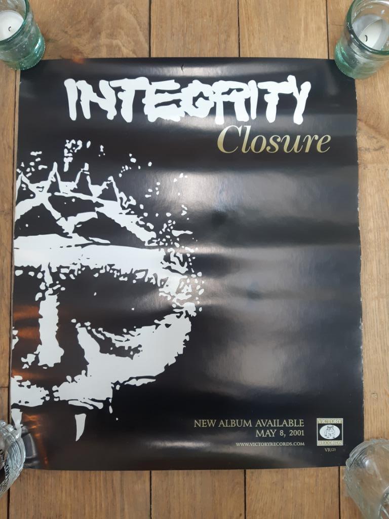 Poster/affiche Integrity "Closure" Victory Records 2001, Verzamelen, Deurposter of groter, Ophalen of Verzenden, Muziek, Rechthoekig Staand