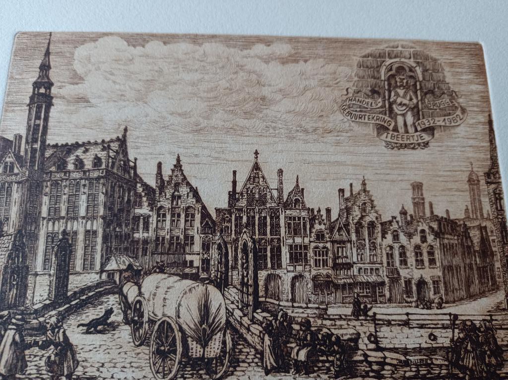 Koper ets van J Kellner Brugge JV Eyckplein Tolhuis Poorters, Enlèvement