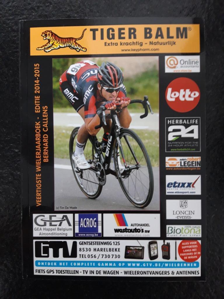 Annuaire cycliste 2014-2015, Neuf, Envoi, Bernard Callens, Course à pied et Cyclisme