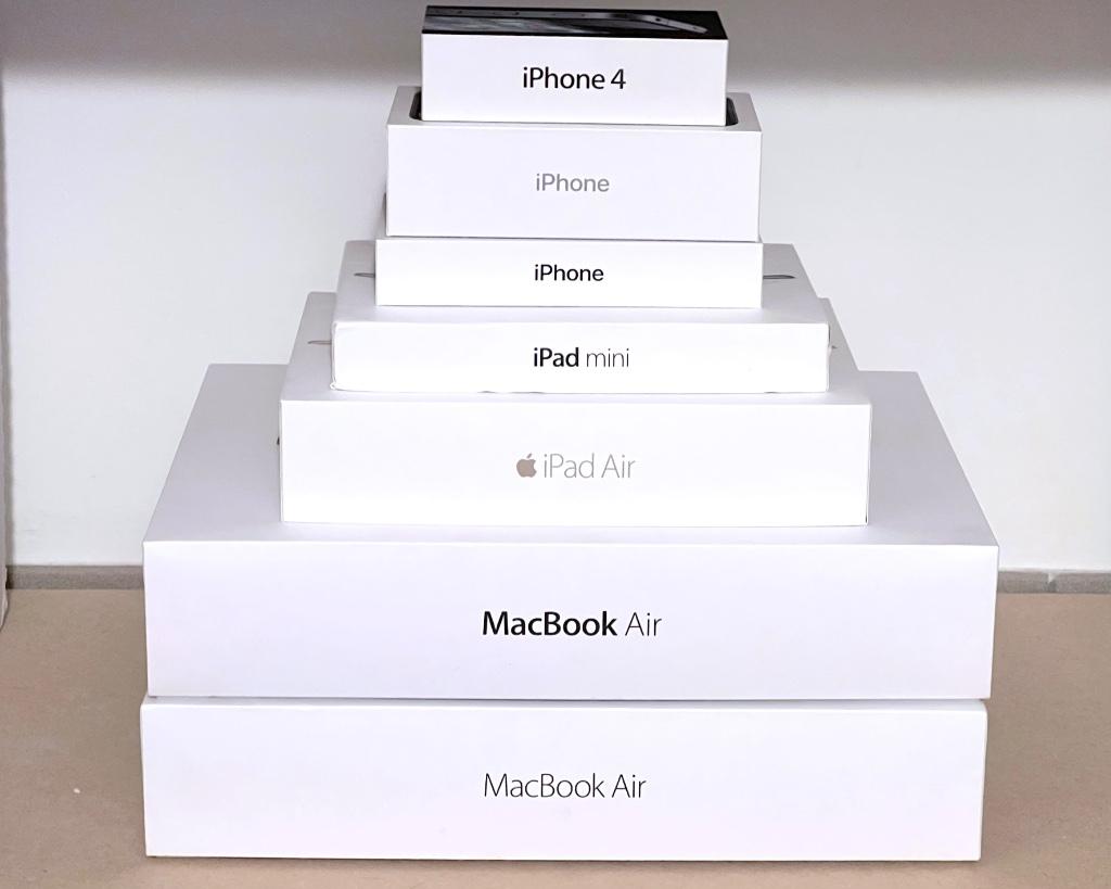 Lot de boîtes Apple iPad/iPhone/MacBook Air (vides), Computers en Software, Ophalen of Verzenden, Gebruikt