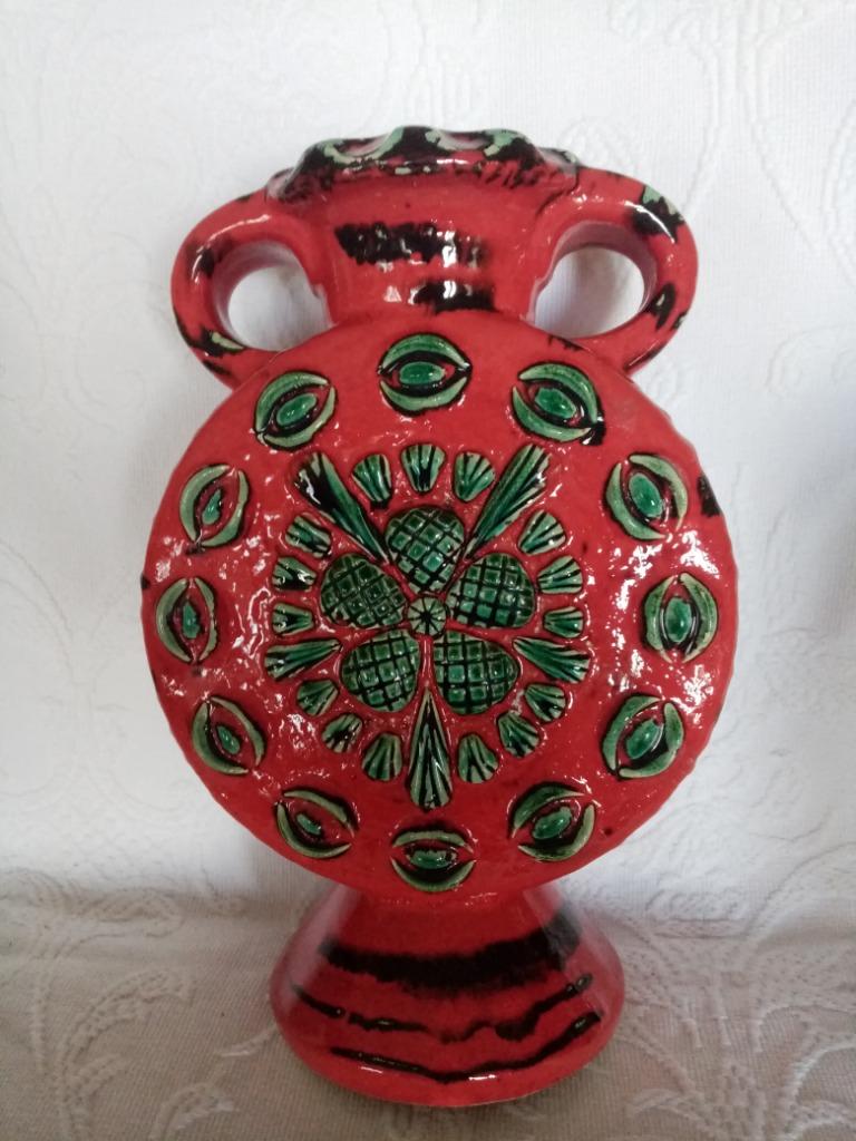 Vase céramique fat lava D.B Allemagne de l' ouest 60s (27cm), Enlèvement ou Envoi