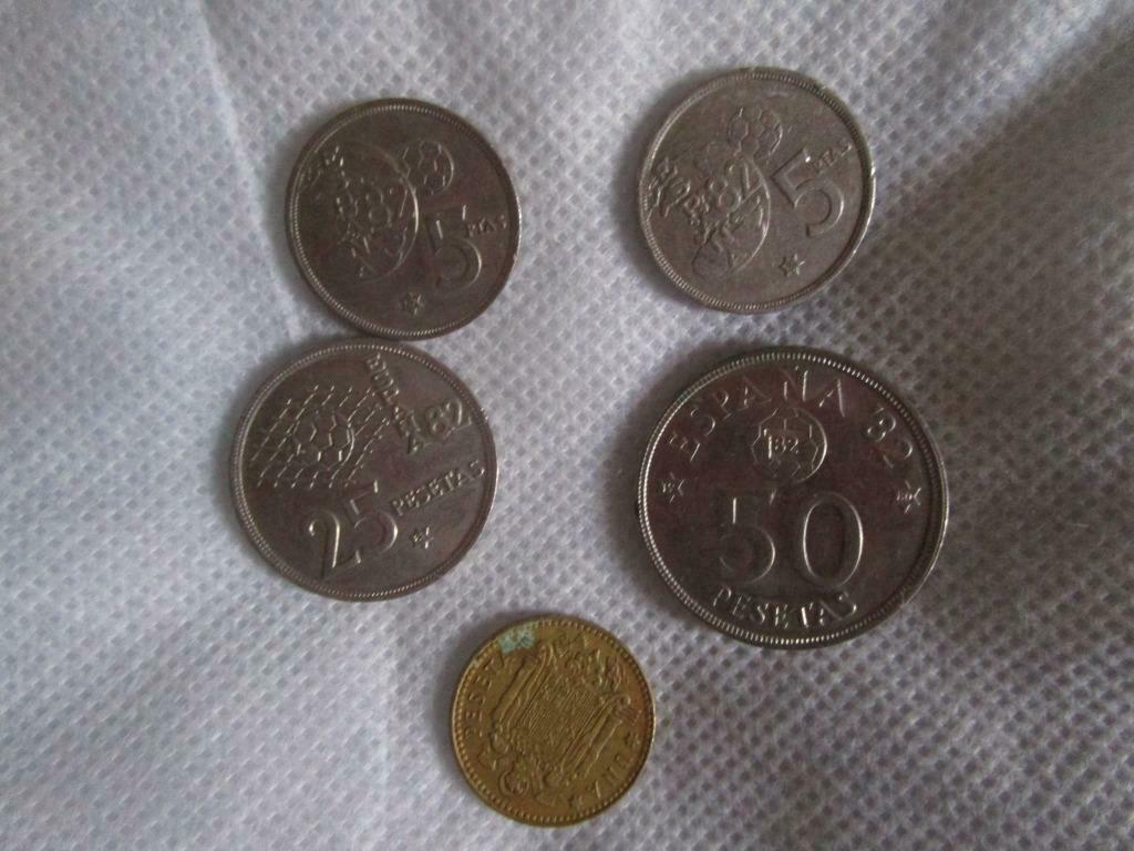 pieces pesetas, Collections, Envoi, Utilisé