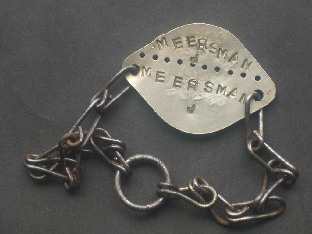 Bracelet matricule ABBL 2ème regiment carabiniers-cyclistes, Envoi, Armée de terre, Emblème ou Badge