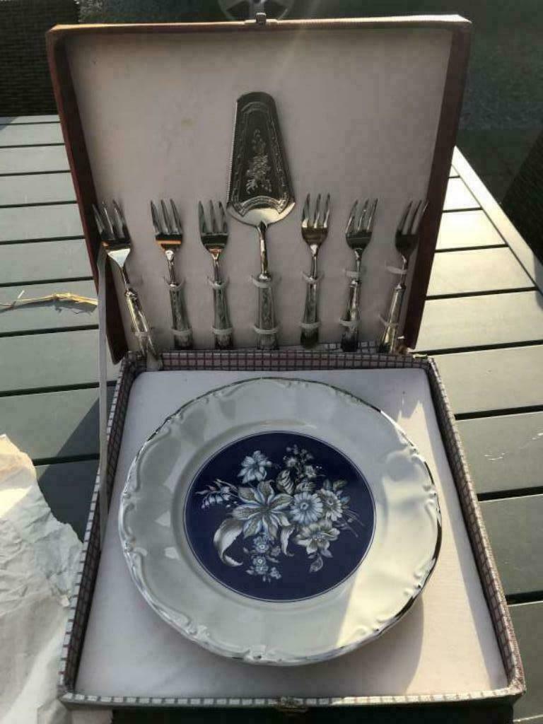 Zeldzaam taartservies La S. Marco, Antiek en Kunst, Ophalen