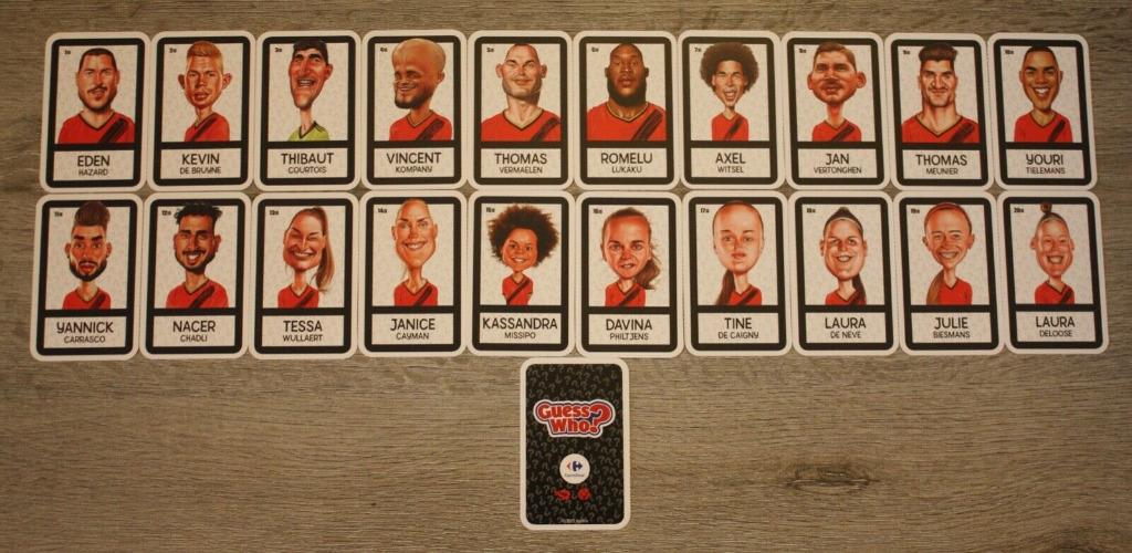 cartes Carrefour 2020 Guess who Diables rouges, Verzamelen, Supermarktacties, Overige supermarkten, Ophalen of Verzenden
