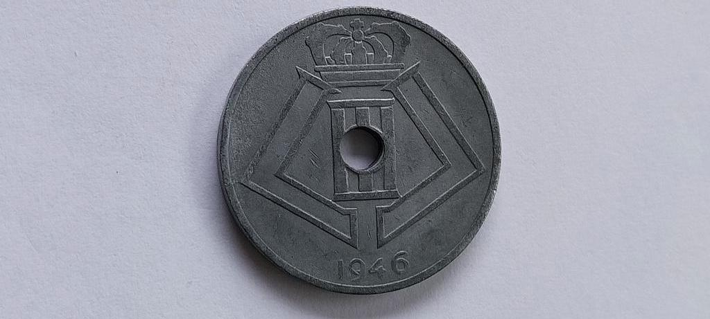 Mooie 25 cent 1946 frans vlaams, Verzenden, Metaal, Losse munt