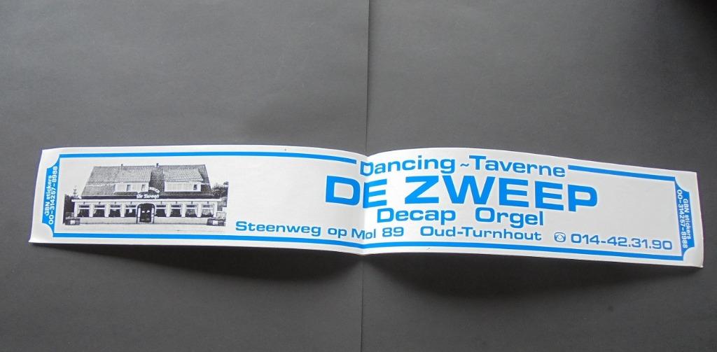 Autocollant Dancing Tavern The Whip Decap Organ Oud-Turnhout, Enlèvement ou Envoi, Neuf, Société ou Association