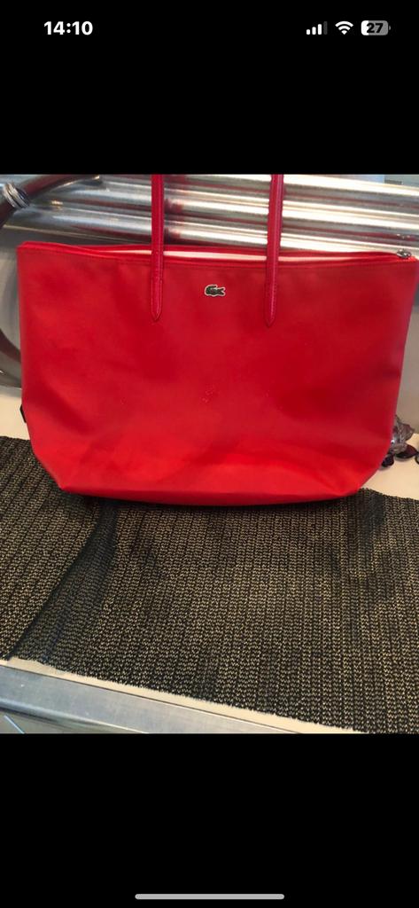 Lacoste Sac Cabas L.12.12 concept  pour une journée chargée, Bijoux, Sacs & Beauté, Sacs | Sacs Femme, Neuf, Autres types, Rouge