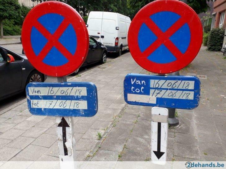 set parkeerborden E3 te huur, Ophalen of Verzenden, Gebruikt