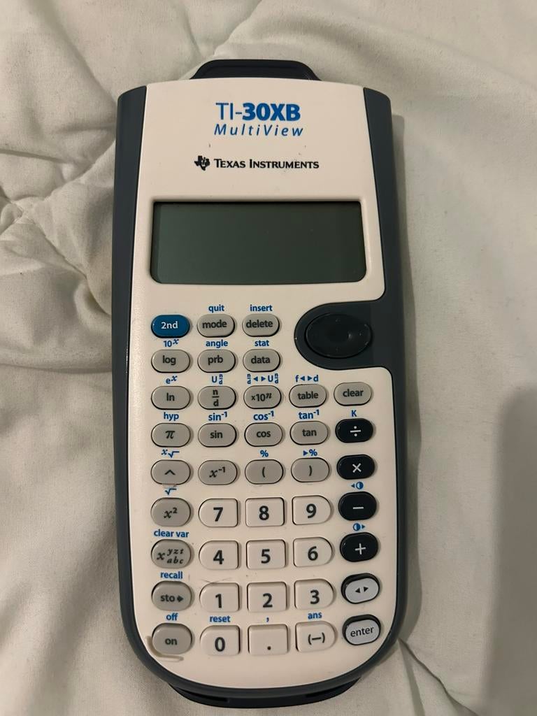TI-30XB MultiView Rekenmachine, Ophalen, Grafische rekenmachine, Gebruikt