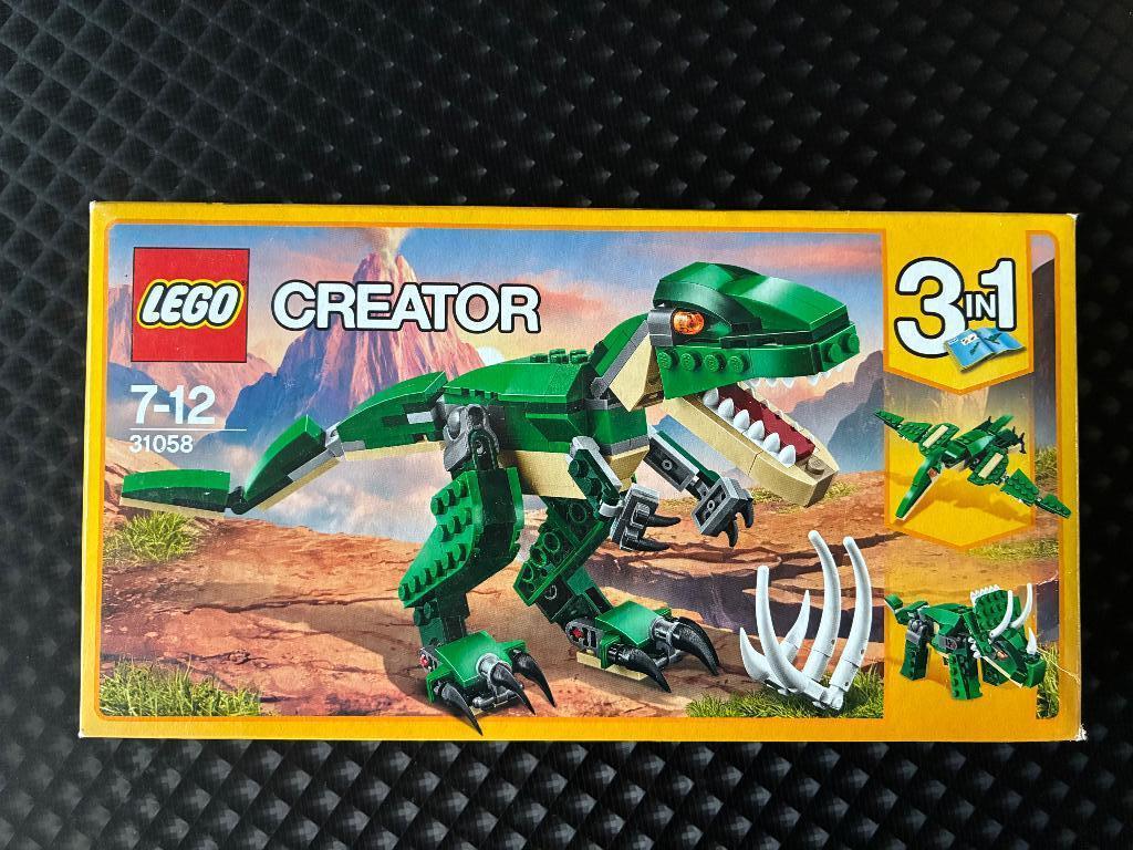 Lego 31058 - 3 in 1 - creator dinosaurus, Ophalen of Verzenden, Zo goed als nieuw, Complete set, Lego
